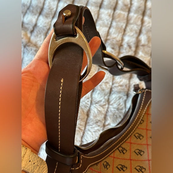 Dooney & Bourke Black Red and Gray Signature
Monogram Shoulder Bag - Picture 5 of 12